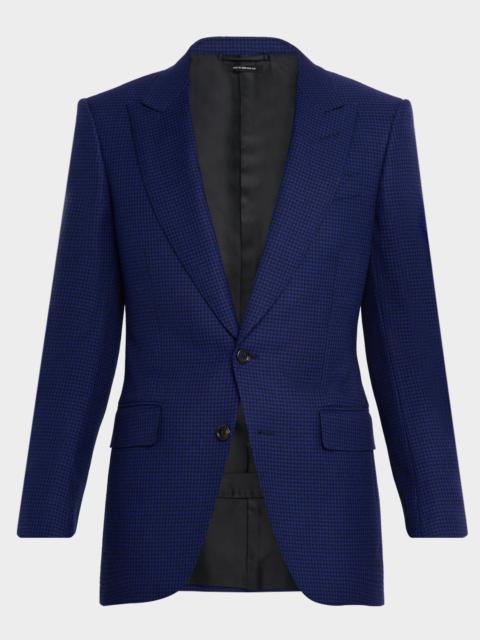Men's Houndstooth Single-Breasted Sport Coat