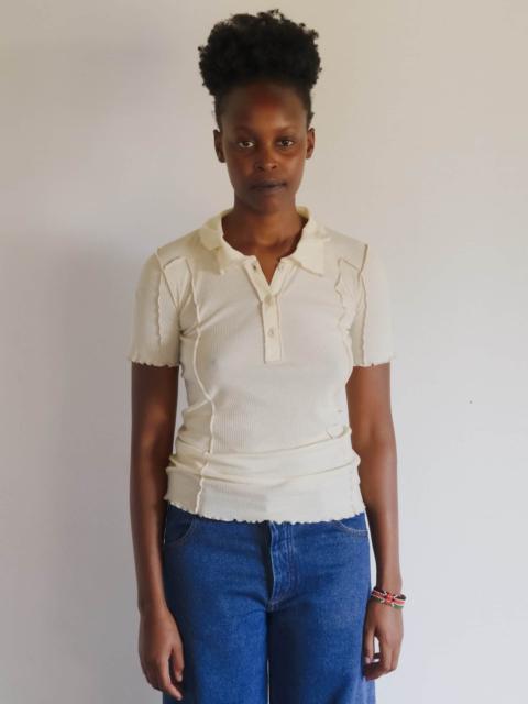 Omato Polo Tee Shirt
                  - Organic Cotton Rib