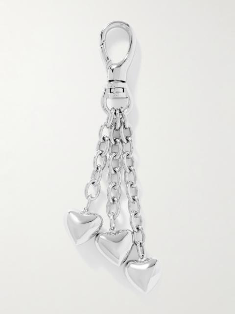 The Puffy Heart Silver-tone Bag Charm