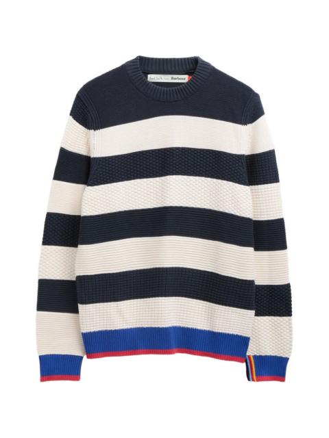 x Paul Smith striped textured sweater