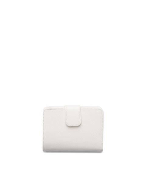 triangle-logo Saffiano-leather wallet