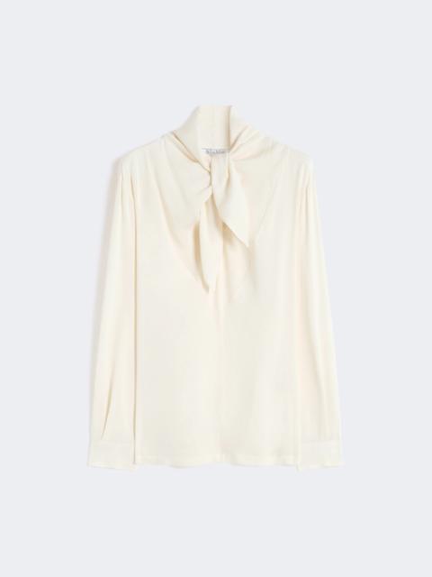 Silk charmeuse blouse - IVORY