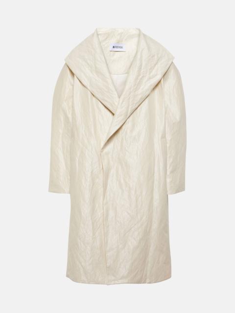 Sparkling cotton-blend coat