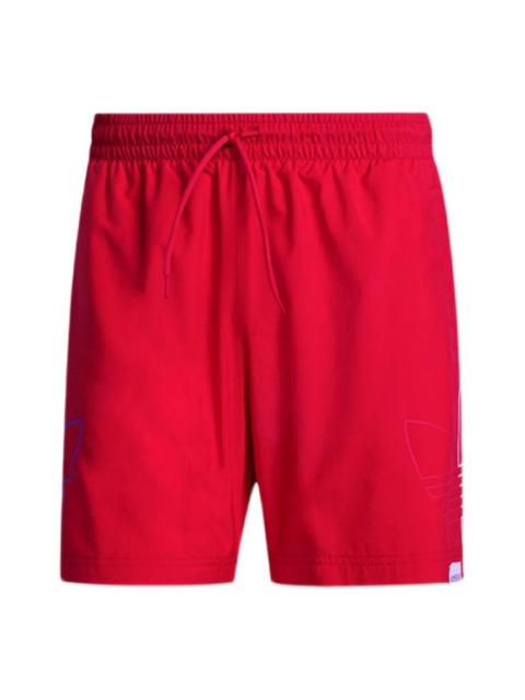 adidas originals Fto Swims Men's Summer Sports Shorts Red GN3549