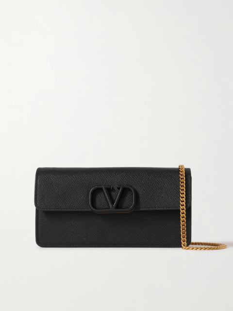 Vlogo Textured-leather Wallet