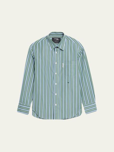 Striped Oxford Button-Down Shirt