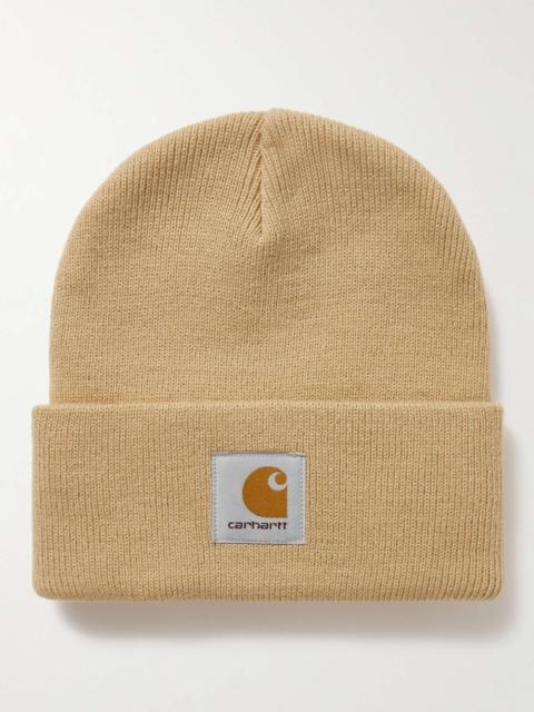 Logo-Appliquéd Ribbed-Knit Beanie