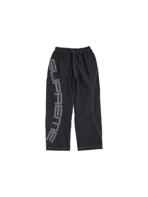Supreme Spellout Embroidered Track Pant (SS25) Black