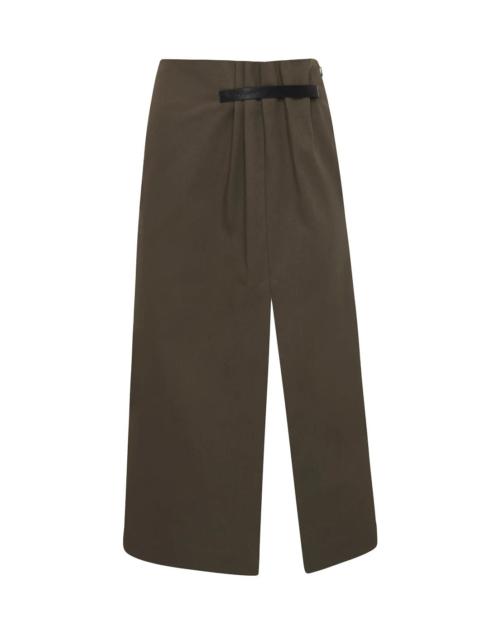 STRAP DETAIL SLIT SKIRT