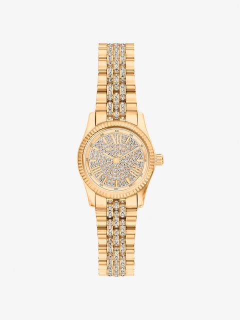 Petite Lexington Pavé Gold-Tone Watch