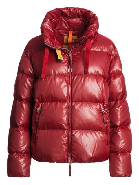 high-neck quilted jacket