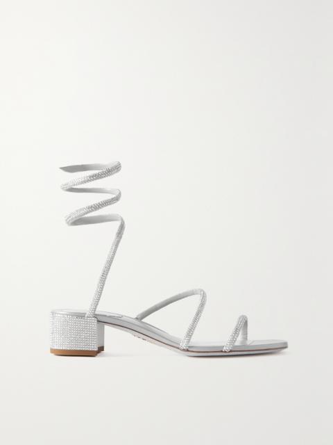 Cleo Crystal-embellished Satin Sandals
