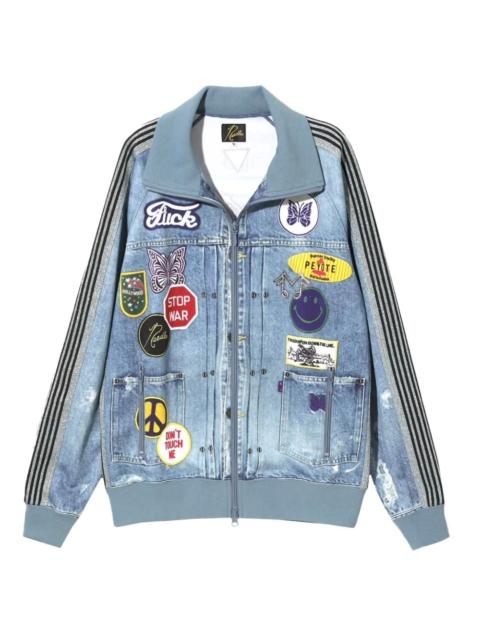 denim track jacket