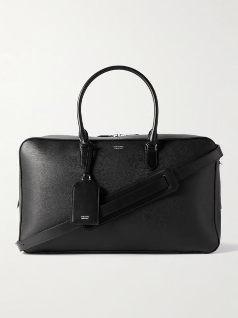Elliot Full-Grain Leather Weekend Bag Black