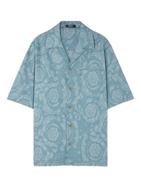 Barocco-print short-sleeve shirt