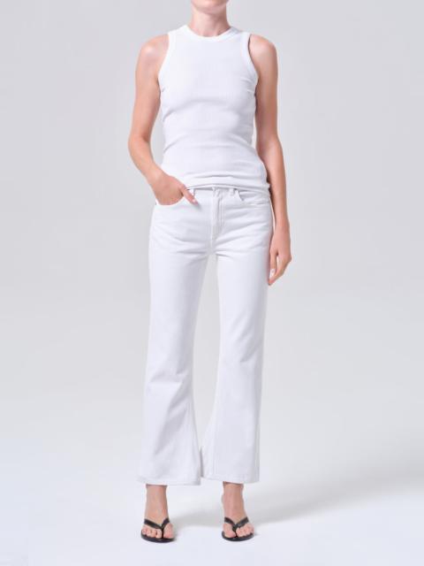 MID RISE KICK BOOT ANKLE IN CHALK WHITE