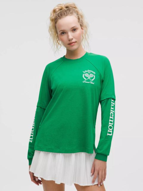 Layered Long-Sleeve T-Shirt *Tennis Club