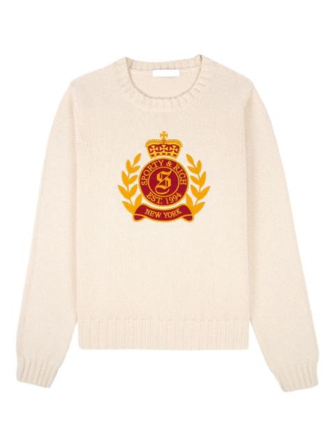 embroidered wool sweater