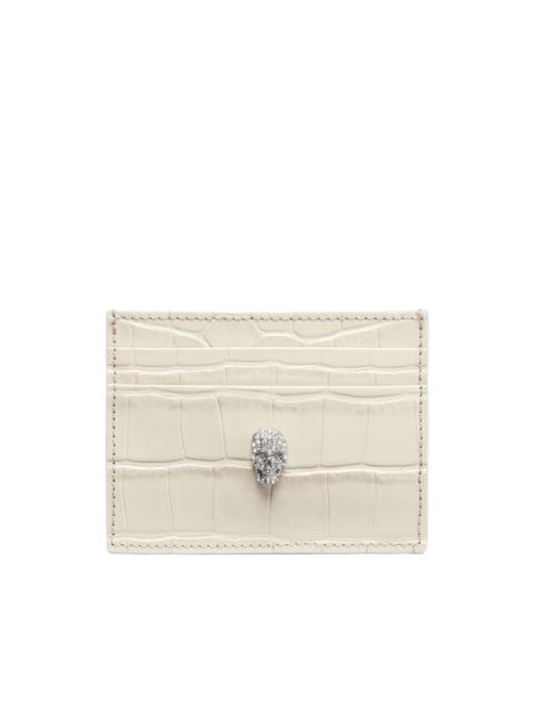 crocodile-print cardholder