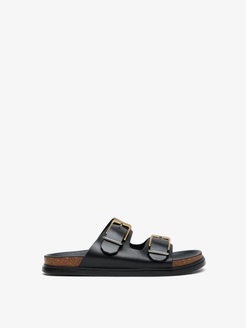 Buckle black slides