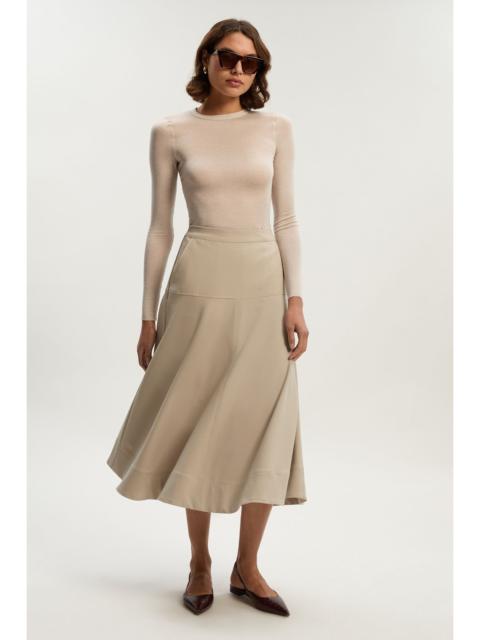 Viscose Blend Tailored Full skirt