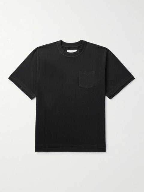 Layered Cotton-Jersey T-Shirt Black