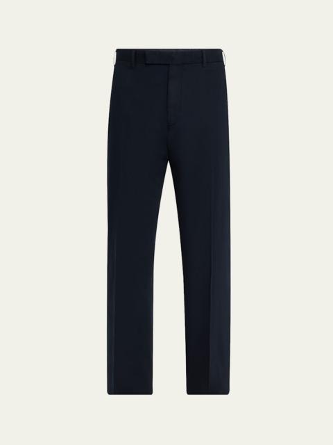 Men's Flat-Front Chino Pants
