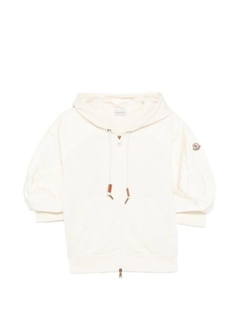 Moncler Hooded Puff-sleeve Jacket