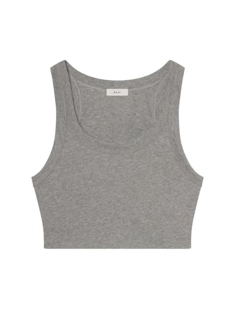 Halsey Cropped Cotton Rib Tank