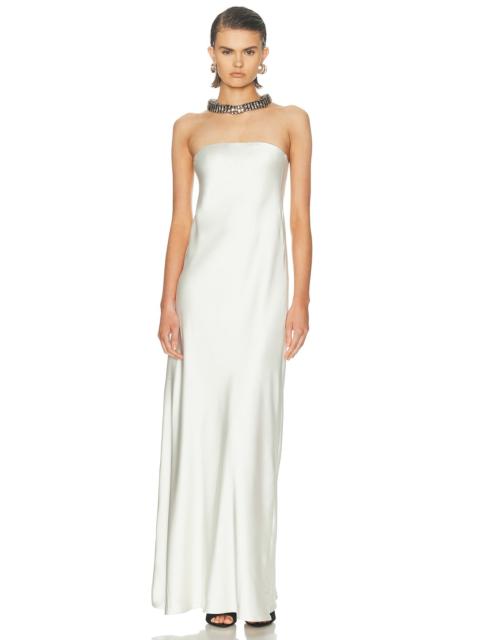 Bias Strapless Gown