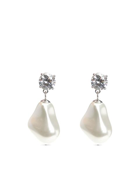 pearl drop earrings