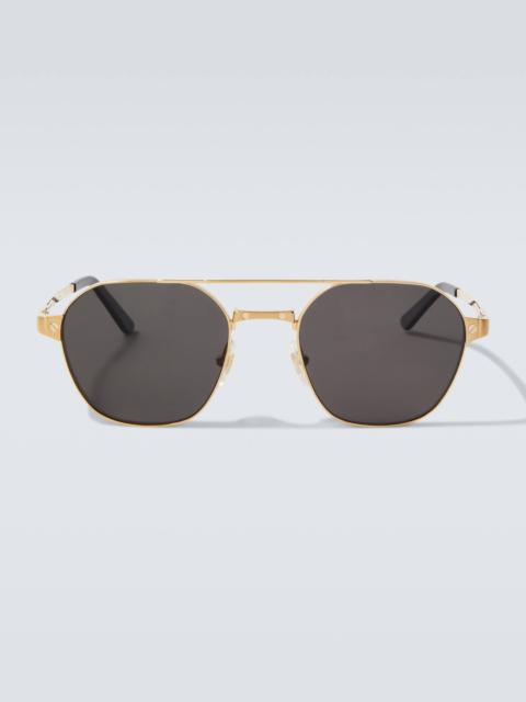 Santos De Cartier aviator sunglasses