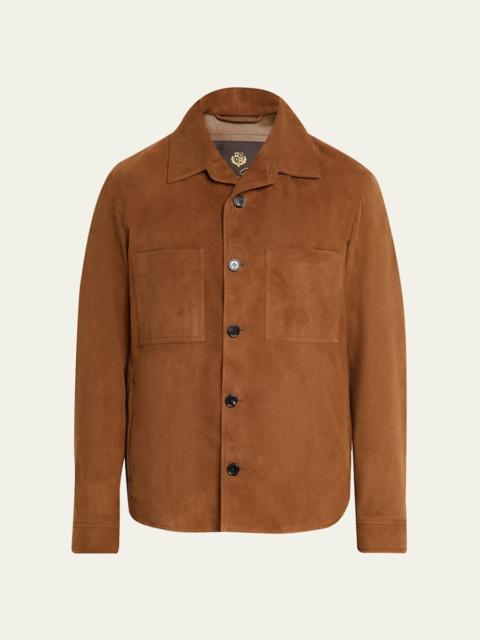 Men's Evandro Leather Overshirt