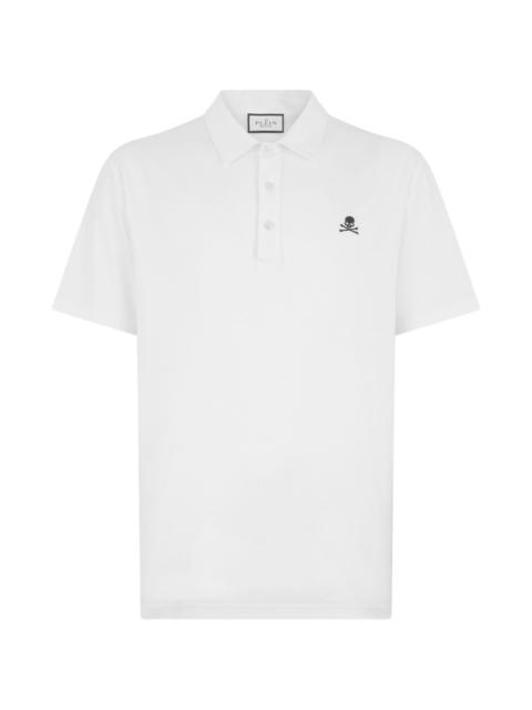 white polo shirt