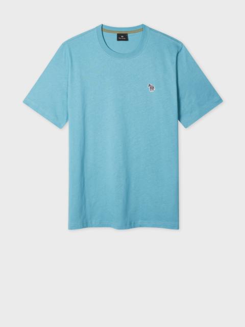 Light Teal Organic Cotton Zebra Logo T-Shirt