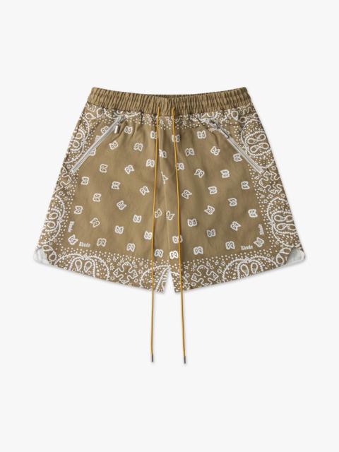 RHUDE BANDANA SHORTS