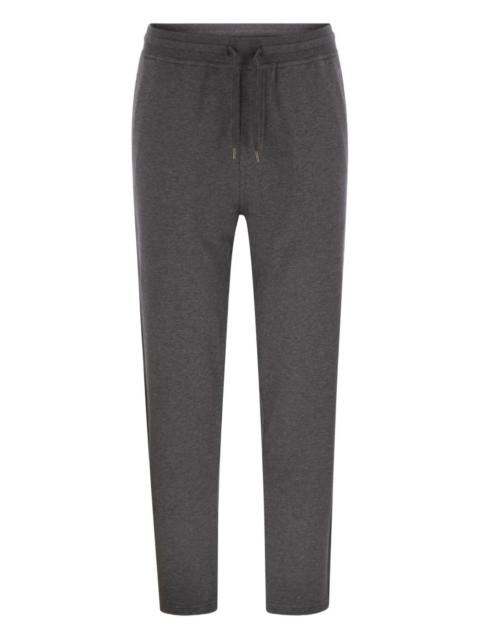 drawstring fleece track pants