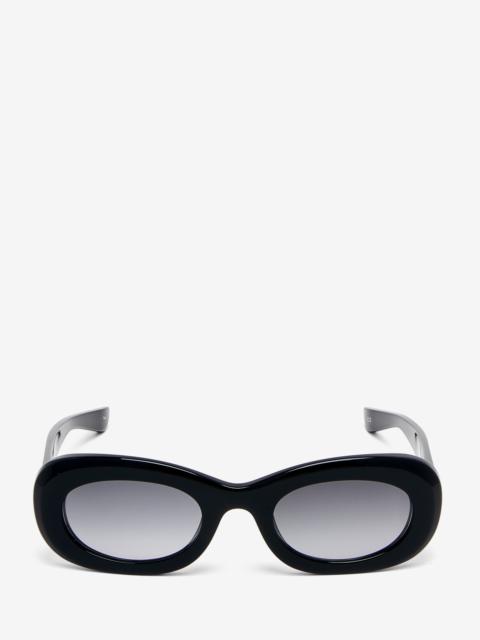 McQueen Logo Oval Sunglasses