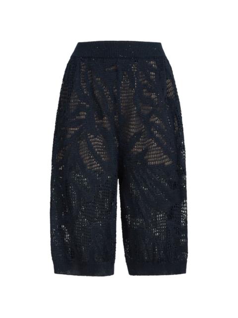 dazzling waterlillies bermuda shorts