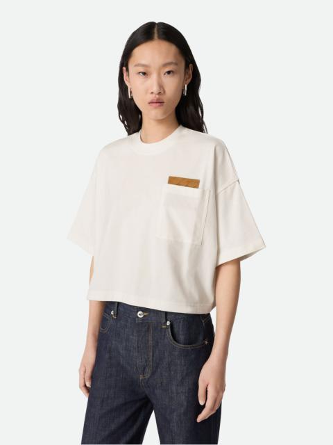 Cotton Jersey Cropped T-Shirt