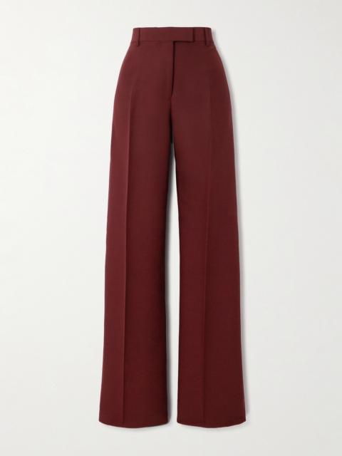 Straight-leg Faille Pants