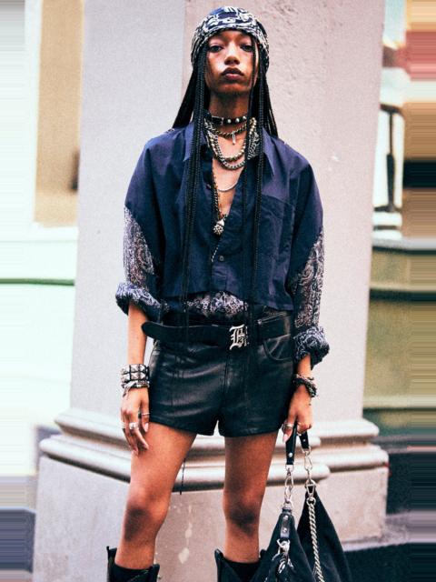 OVERLAY DROP NECK SHIRT