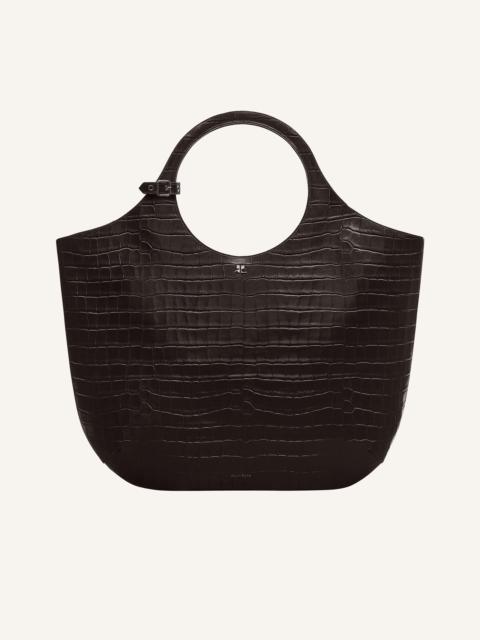 LARGE HOLY CROCO STAMPED BAG
