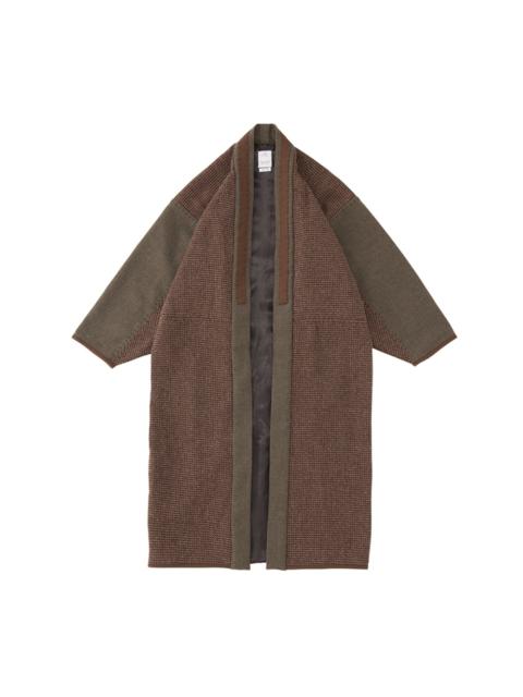 KIMONO COAT (SI/ALP TWEED) BROWN