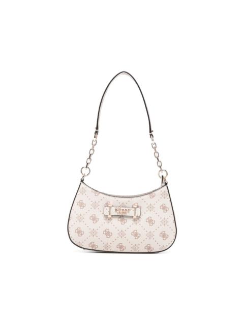 Carrie logo-pattern chain shoulder bag