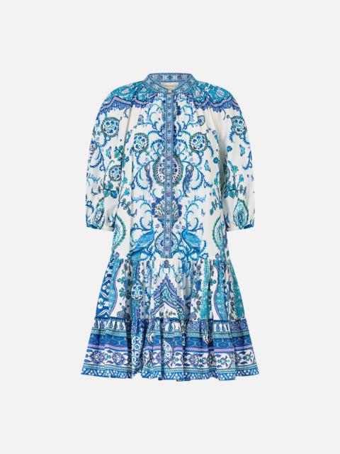 PUFF SLEEVE SHIRT DRESS