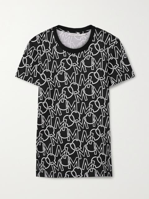 Printed Cotton-jersey T-shirt