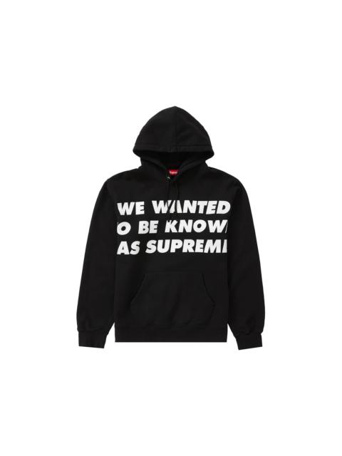 Supreme Known As Hooded Sweatshirt Black