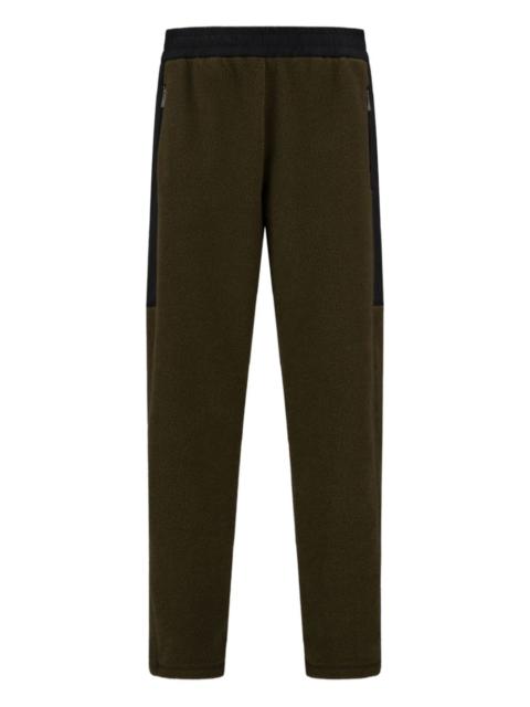 fleece panelled track pants