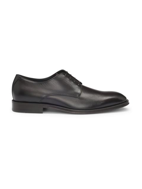ITALIAN LEATHER DERBY SHOES WITH STITCHING DETAILS
